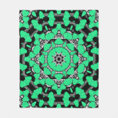 Naadloze abstracte mandala harst heldere orna fleece deken (Voorkant)