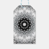 Naadloze abstracte mandala ronde cirkel kaleidosco cadeaulabel (Voorkant)