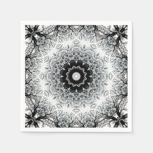 Naadloze abstracte mandala ronde cirkel kaleidosco servet