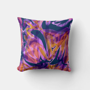Naadloze abstracte memphis school modern patroon p kussen