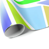 Naadloze abstracte moderne geometrische vormen tri cadeaupapier (Rol Hoek)