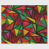 Naadloze abstracte moderne geometrische vormen tri cadeaupapier (Vlak)