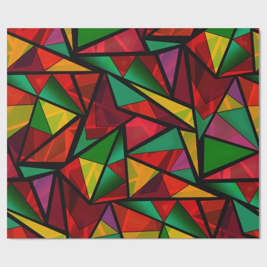 Naadloze abstracte moderne geometrische vormen tri cadeaupapier (Vlak)