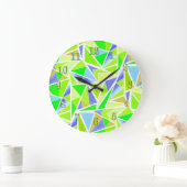 Naadloze abstracte moderne geometrische vormen tri grote klok (Huis)