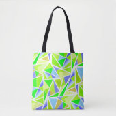Naadloze abstracte moderne geometrische vormen tri tote bag (Voorkant)