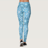 Naadloze abstracte moderne gevarieerde florale bl leggings (Achterkant)