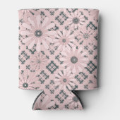 Naadloze abstracte moderne gevarieerde florale pi blikjeskoeler (Voorkant)