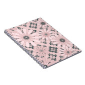 Naadloze abstracte moderne gevarieerde vlechtbloem notitieboek (Rechterzijde)