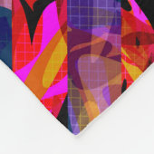 Naadloze abstracte, moderne penseelstreek, multico fleece deken (Hoek)