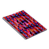 Naadloze abstracte, moderne penseelstreek, multico notitieboek (Rechterzijde)