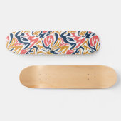Naadloze abstracte, moderne penseelstreek, multico persoonlijk skateboard (Horizontaal)