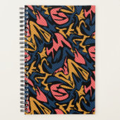 Naadloze abstracte, moderne penseelstreek, multico planner (Voorkant)