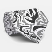 Naadloze abstracte, moderne penseelstreek, multico stropdas (Opgerold)