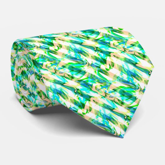 Naadloze abstracte, moderne penseelstreek, multico stropdas (Opgerold)