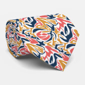 Naadloze abstracte, moderne penseelstreek, multico stropdas (Opgerold)