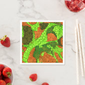 Naadloze abstracte pointillisme stippen cirkels gr servet (Insitu)