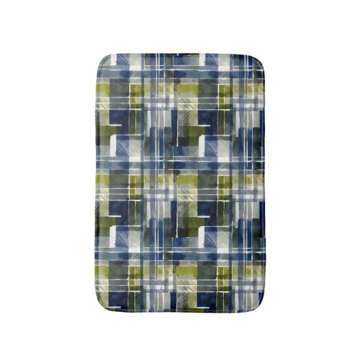 Naadloze abstracte rechthoeken badmat (Voorkant Verticaal)