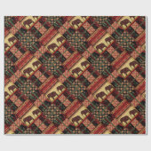 Naadloze abstracte retro-afrikaans-Indische ele e Cadeaupapier (Vlak)