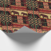 Naadloze abstracte retro-afrikaans-Indische ele e Cadeaupapier (Hoek)