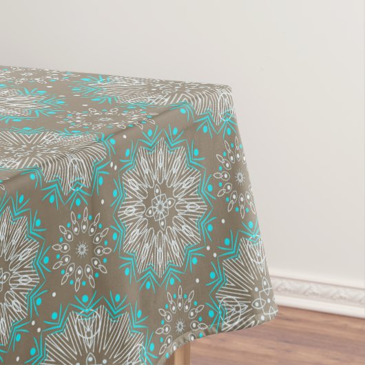 Naadloze abstracte rondcirkels bij kaleidosco tafelkleed (Voorbeeld)