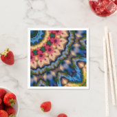 Naadloze abstracte sierbruine rode zeebodem servet (Insitu)