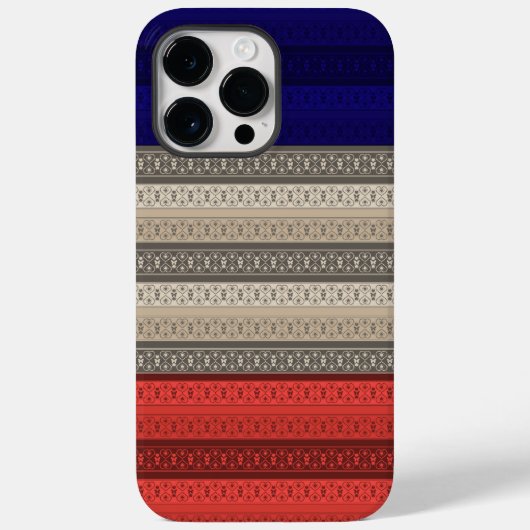 Naadloze abstracte sierdecoratie, Case-Mate iPhone case (Achterkant)