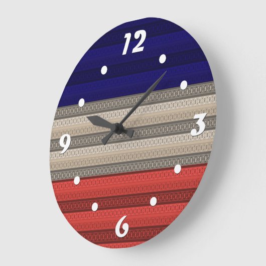 Naadloze abstracte sierdecoratie, grote klok (Hoek)