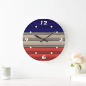 Naadloze abstracte sierdecoratie, grote klok (Huis)