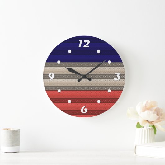 Naadloze abstracte sierdecoratie,  grote klok (Huis)