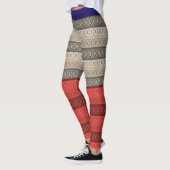 Naadloze abstracte sierdecoratie, leggings (Links)