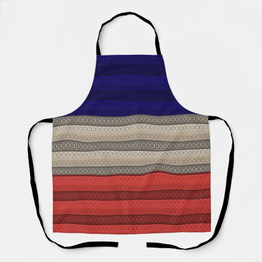 Naadloze abstracte sierdecoratie,  schort (Voorkant)