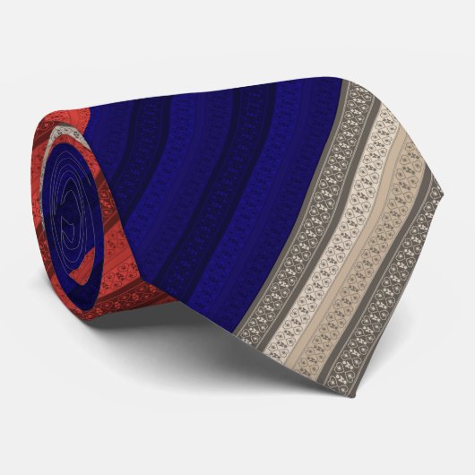 Naadloze abstracte sierdecoratie,  stropdas (Opgerold)