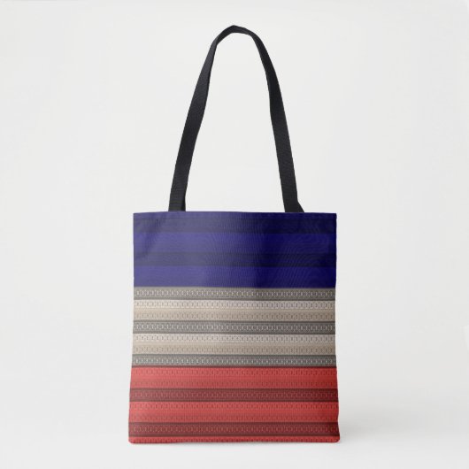 Naadloze abstracte sierdecoratie,  tote bag (Voorkant)