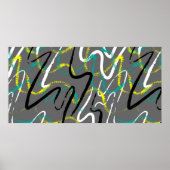 Naadloze abstracte stedelijke achtergrond met grij poster (Voorkant)