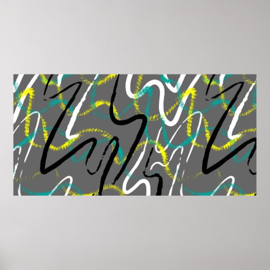 Naadloze abstracte stedelijke achtergrond met grij poster (Voorkant)