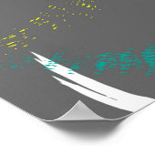 Naadloze abstracte stedelijke achtergrond met grij poster (Hoek)