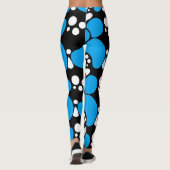 Naadloze abstracte stippen bedekken moderne cirkel leggings (Achterkant)
