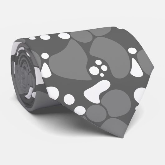 Naadloze abstracte stippen bedekken moderne cirkel stropdas (Opgerold)