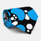 Naadloze abstracte stippen bedekken moderne cirkel stropdas (Opgerold)