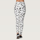 Naadloze Abstracte vector amorf patroon Leggings (Achterkant)