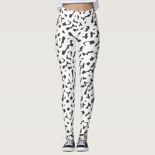 Naadloze Abstracte vector amorf patroon Leggings (Voorkant)