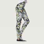 Naadloze abstracte vertakkingen bladeren bla leggings (Rechts)
