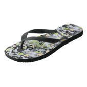 Naadloze abstracte vertakkingen bladeren bla teenslippers (Schuin)