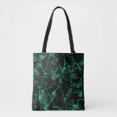 Naadloze abstracte zwarte marmer van de zwarte mar tote bag (Voorkant)