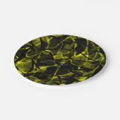 Naadloze abstracte zwarte marmer zonder vloeibare papieren bordje (Gekanteld)