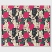 Naadloze achtergrond. Abstracte muziek moderne pa Cadeaupapier (Vlak)