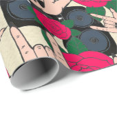 Naadloze achtergrond. Abstracte muziek moderne pa Cadeaupapier (Rol Hoek)