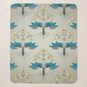 Naadloze achtergrond. Floral in mod Sherpa Deken