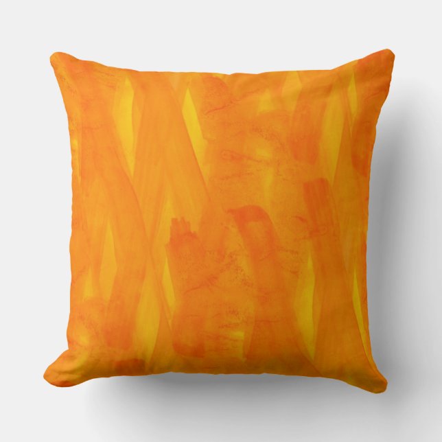 Naadloze achtergrond Gele Abstracte Waterverf Kussen (Voorkant)