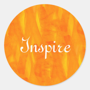 Naadloze achtergrond Gele Abstracte Waterverf Ronde Sticker